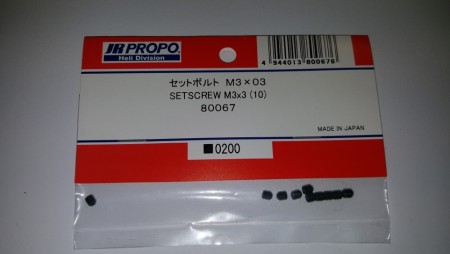 JR80067 - Setscrew M3x3