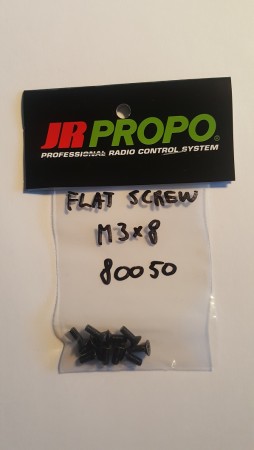 JR80050 - FLAT SCREW M3x8 (10)